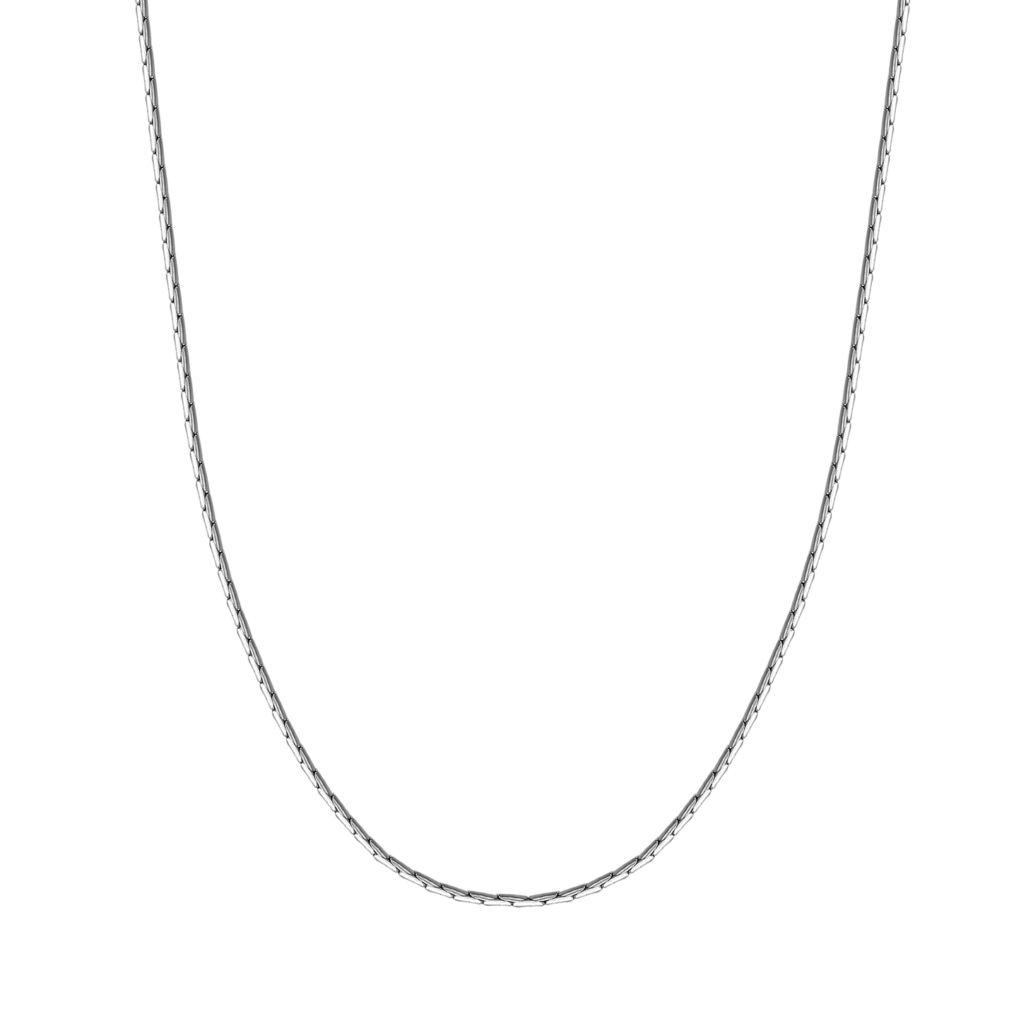 Mens Thin Sterling Silver Chain Necklace 1.3mm Width