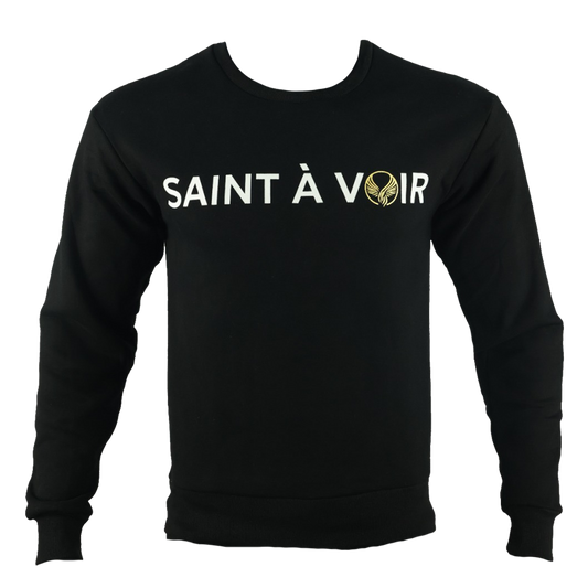 Saint À Voir Signature Midnight Black Crewneck