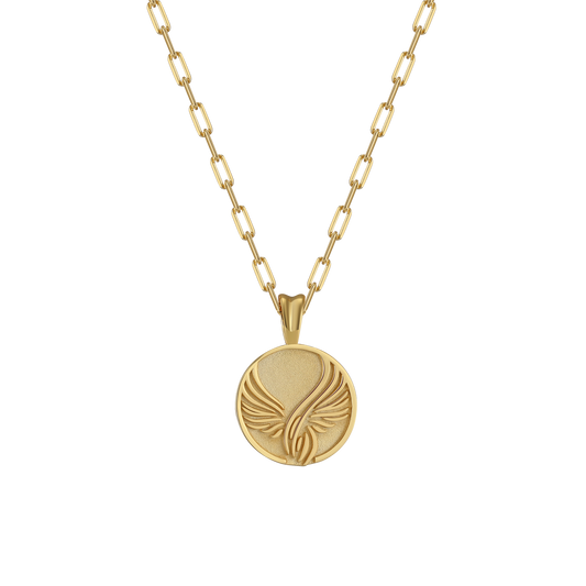 Angel Wings Pendant Necklace | Gold