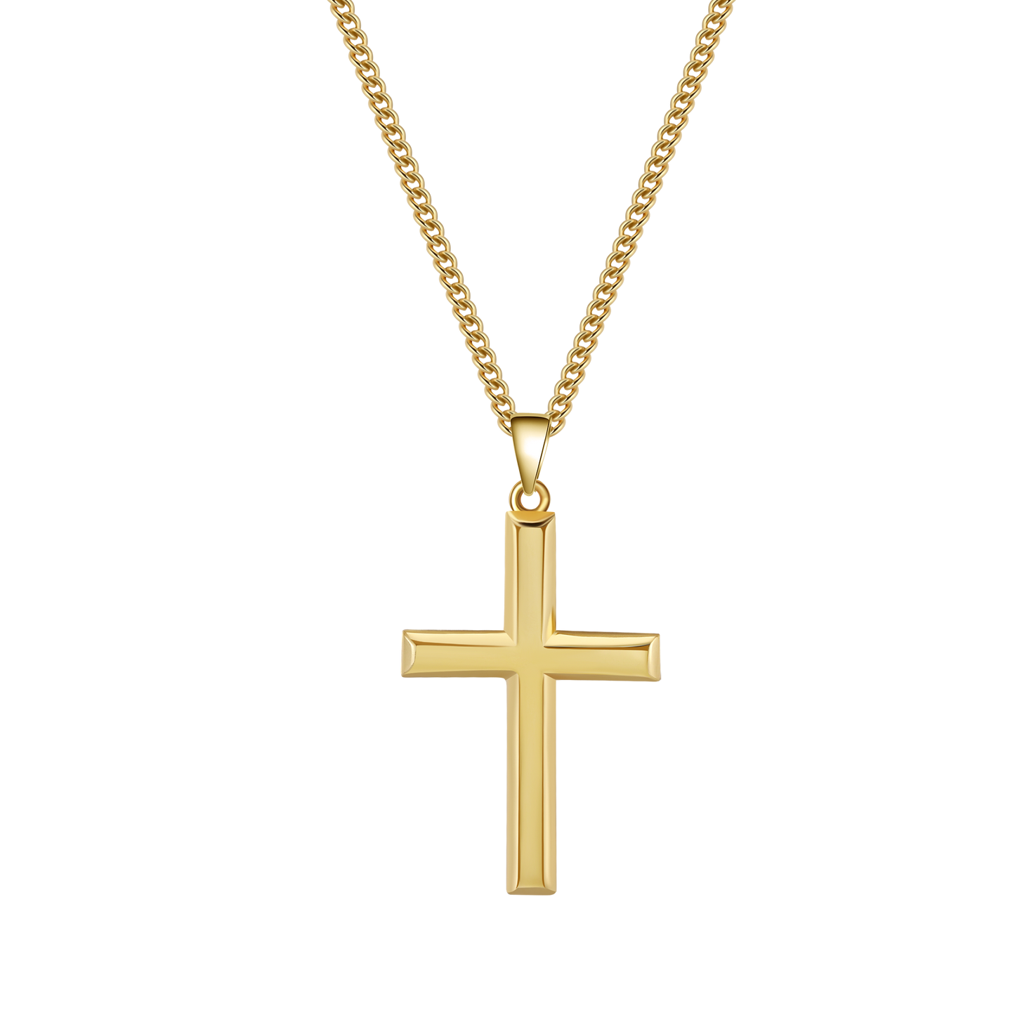 Cross Pendant Necklace | Gold