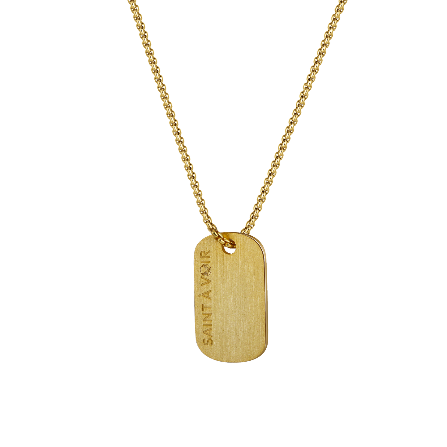 Tag Pendant Necklace | Gold