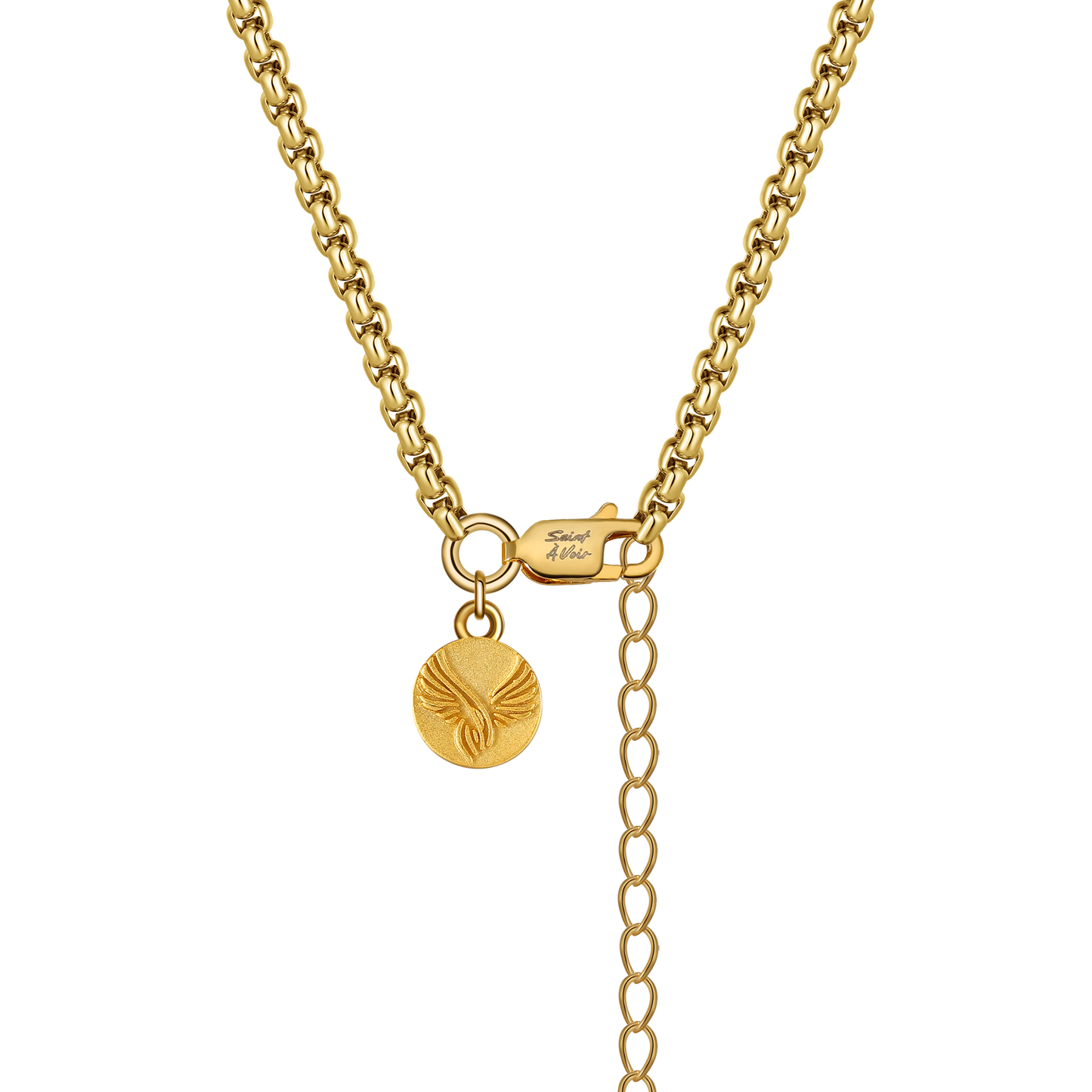 Tag Pendant Necklace | Gold