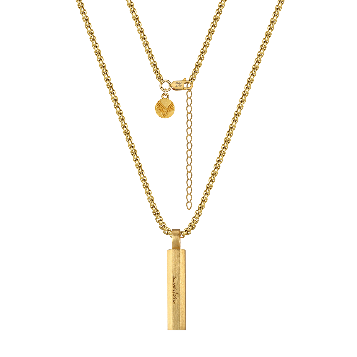 Octagon Pendant Necklace | Gold