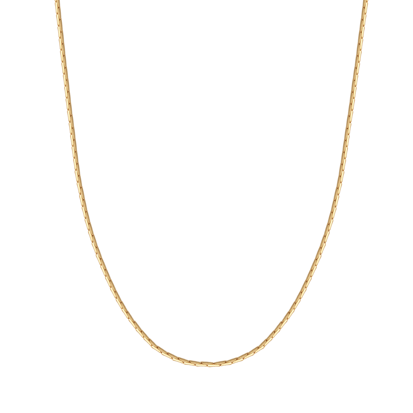 Gold Sterling Silver Chain Necklace