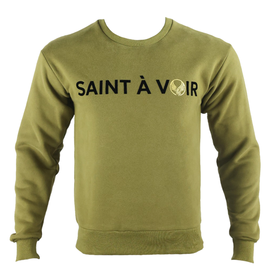 Saint À Voir Signature Forest Green Crewneck