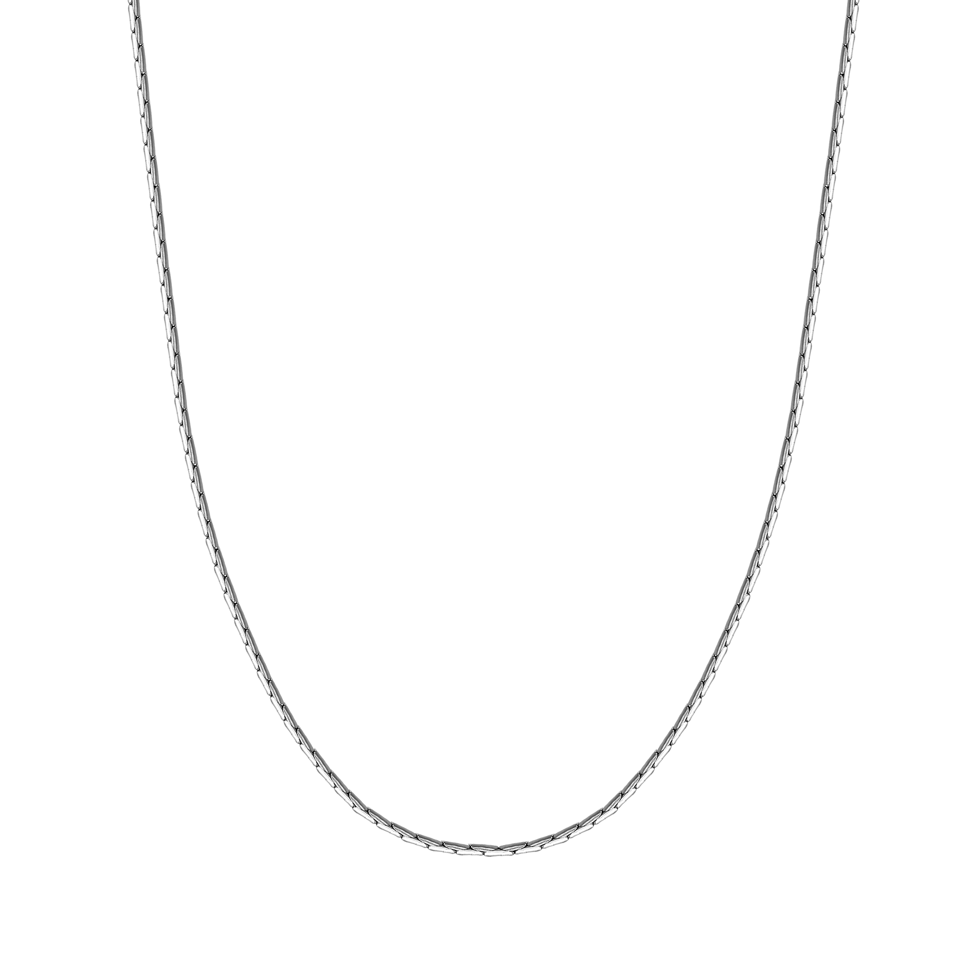 Mens Thin Sterling Silver Chain Necklace 1.3mm Width