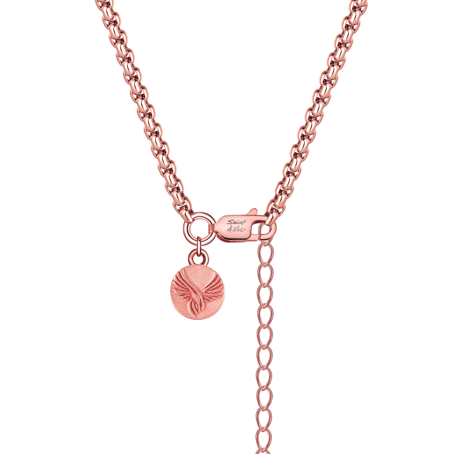 Tag Pendant Necklace | Rose Gold