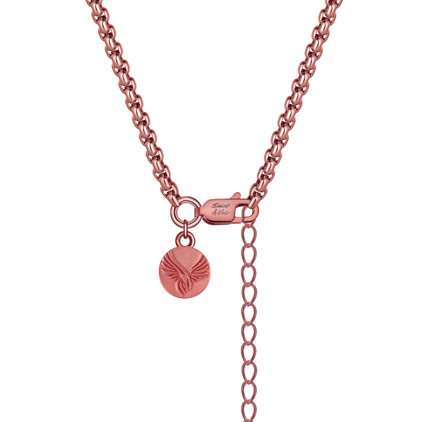 Octagon Pendant Necklace | Rose Gold