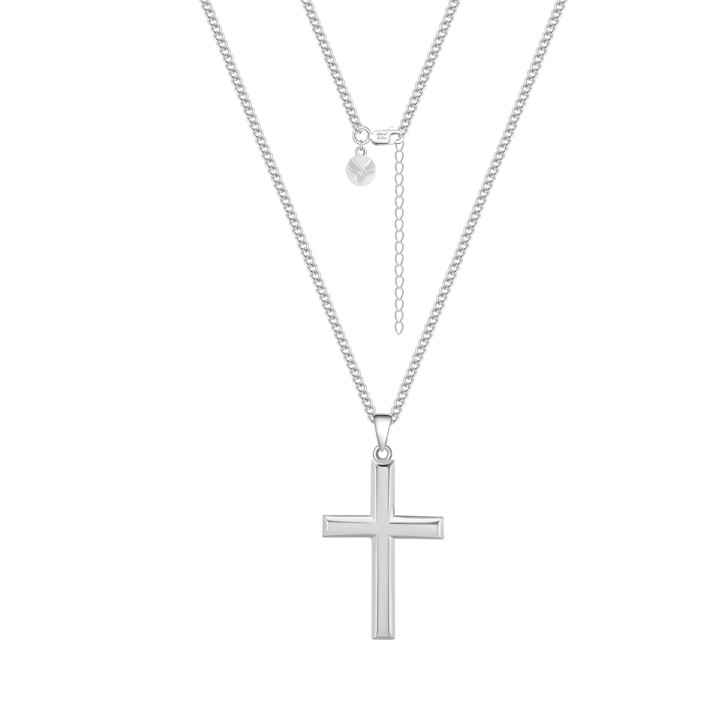 Cross Pendant Necklace | Silver