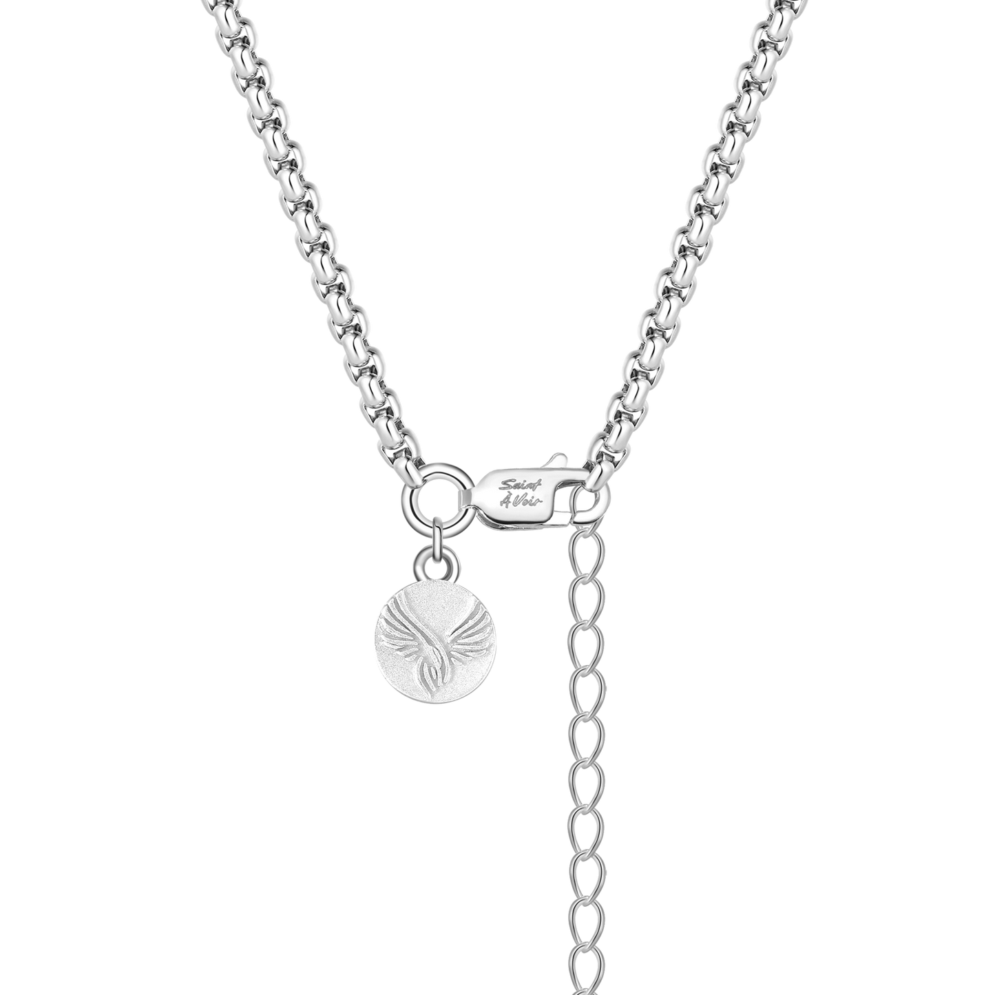 Octagon Pendant Necklace | Silver