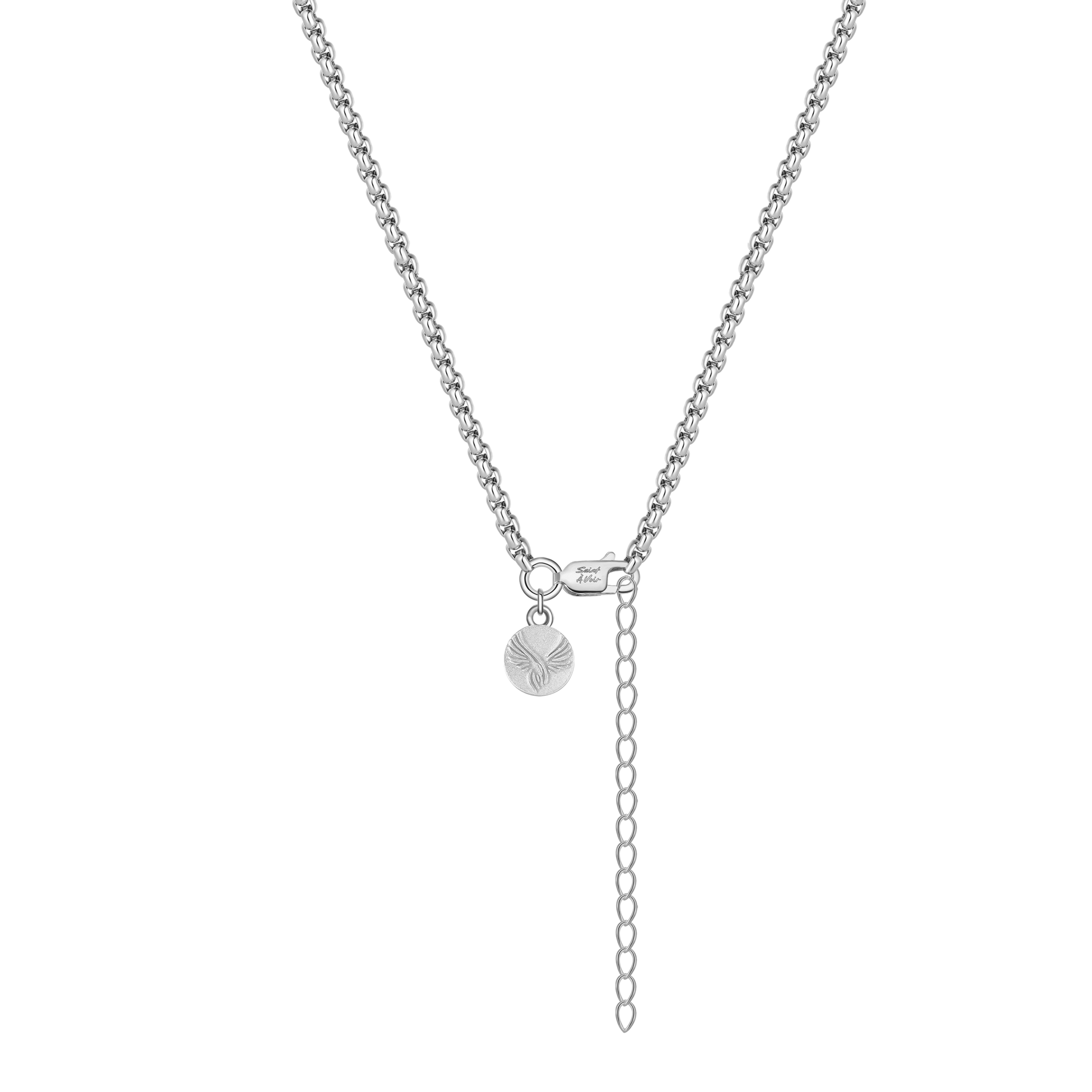 Silver Box Chain Necklace