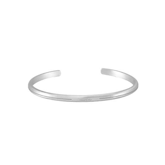 Tropez Torque Bangle | Silver