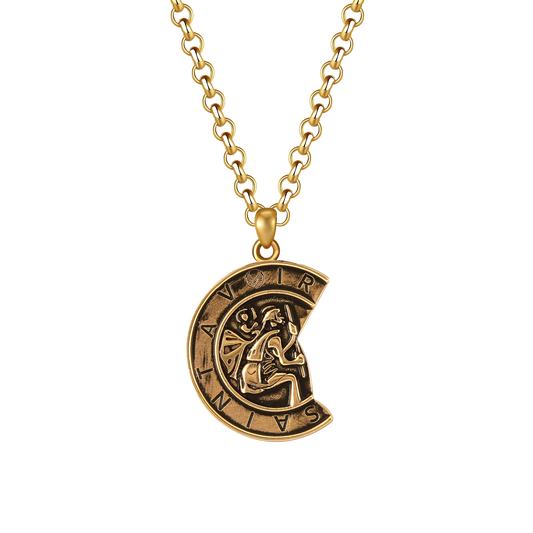 Saint Christopher Pendant Necklace | Gold